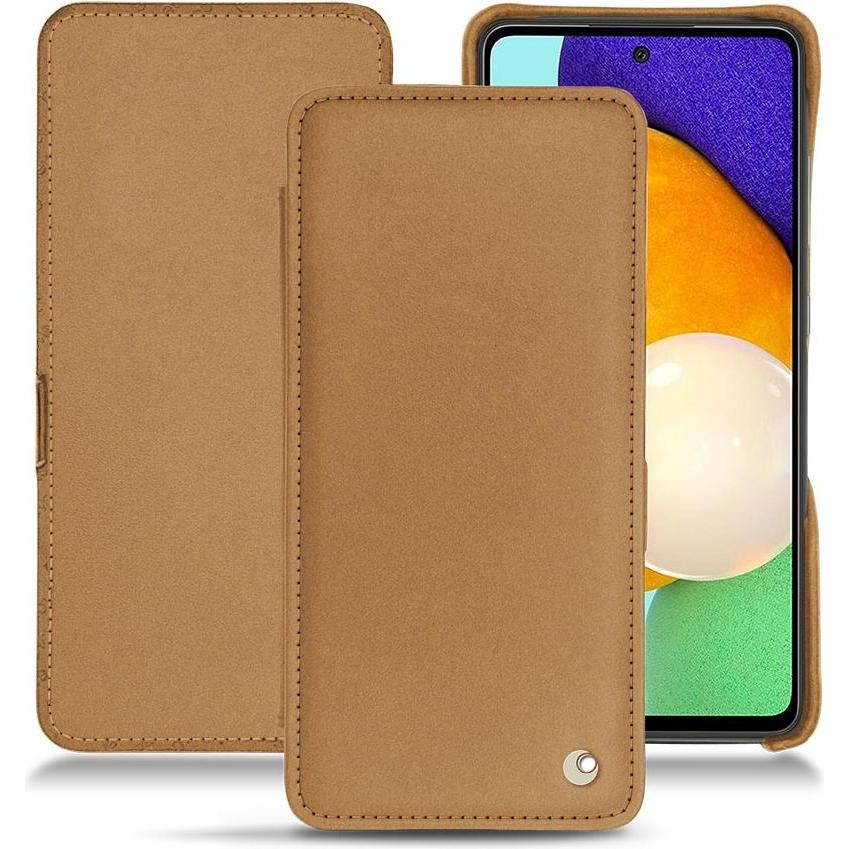 Noreve Lederschutzhülle horizontal (Samsung Galaxy A52), Smartphone Hülle, Beige