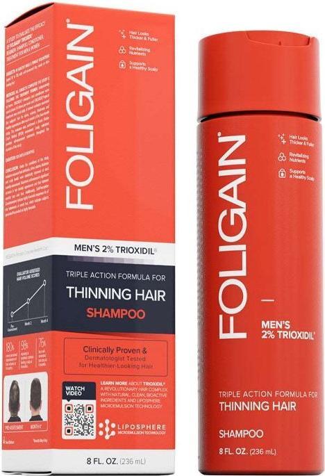 Produktbild Foligain Anti-Hair Loss Shampoo Triple Action (Men's Shampoo) 236 ml (236 ml, Flüssiges Shampoo)