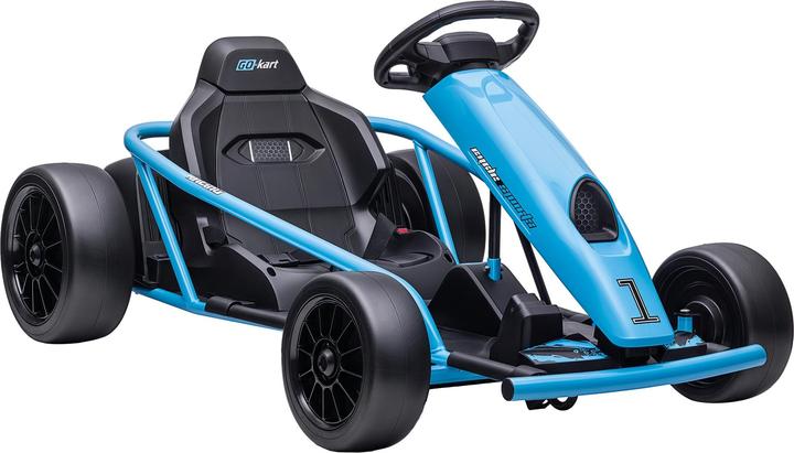 Homcom Kinder Elektro Gokart Kunststoff, Metall Blau