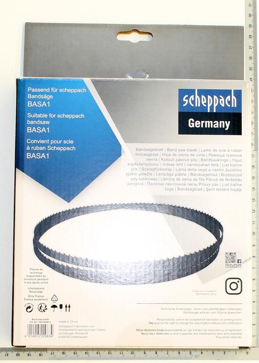 Produktbild Scheppach Bandsägeblatt