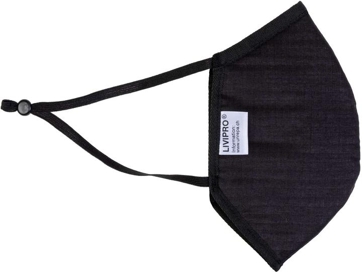 Actual product image Unrepa Community fabric mask LIVIPRO Evolution size XL, black (1 x)