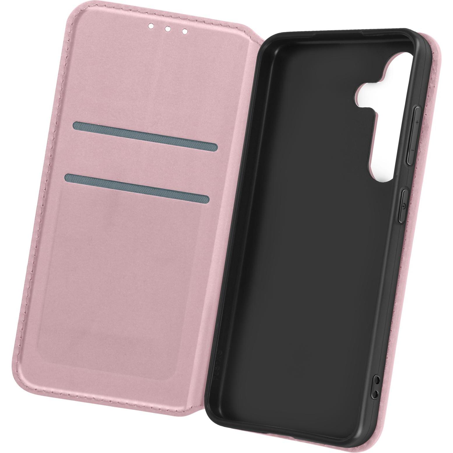 Avizar Classic Edition, Backcover mit Magnetklappe Series (Samsung Galaxy S24), Smartphone Hülle, Rosa