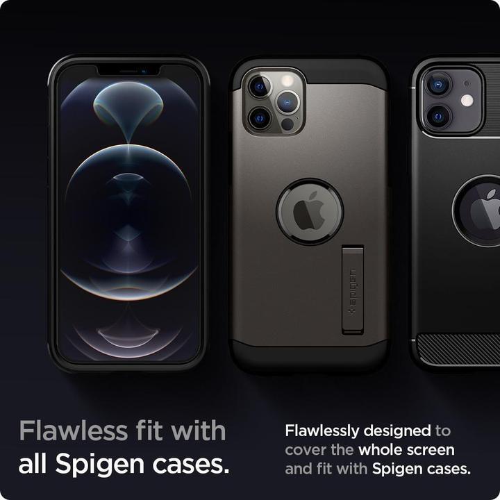 Immagine prodotto Spigen tR EZ Fit (2 Pezzo/i, Apple iPhone 12, Apple iPhone 12 Pro)