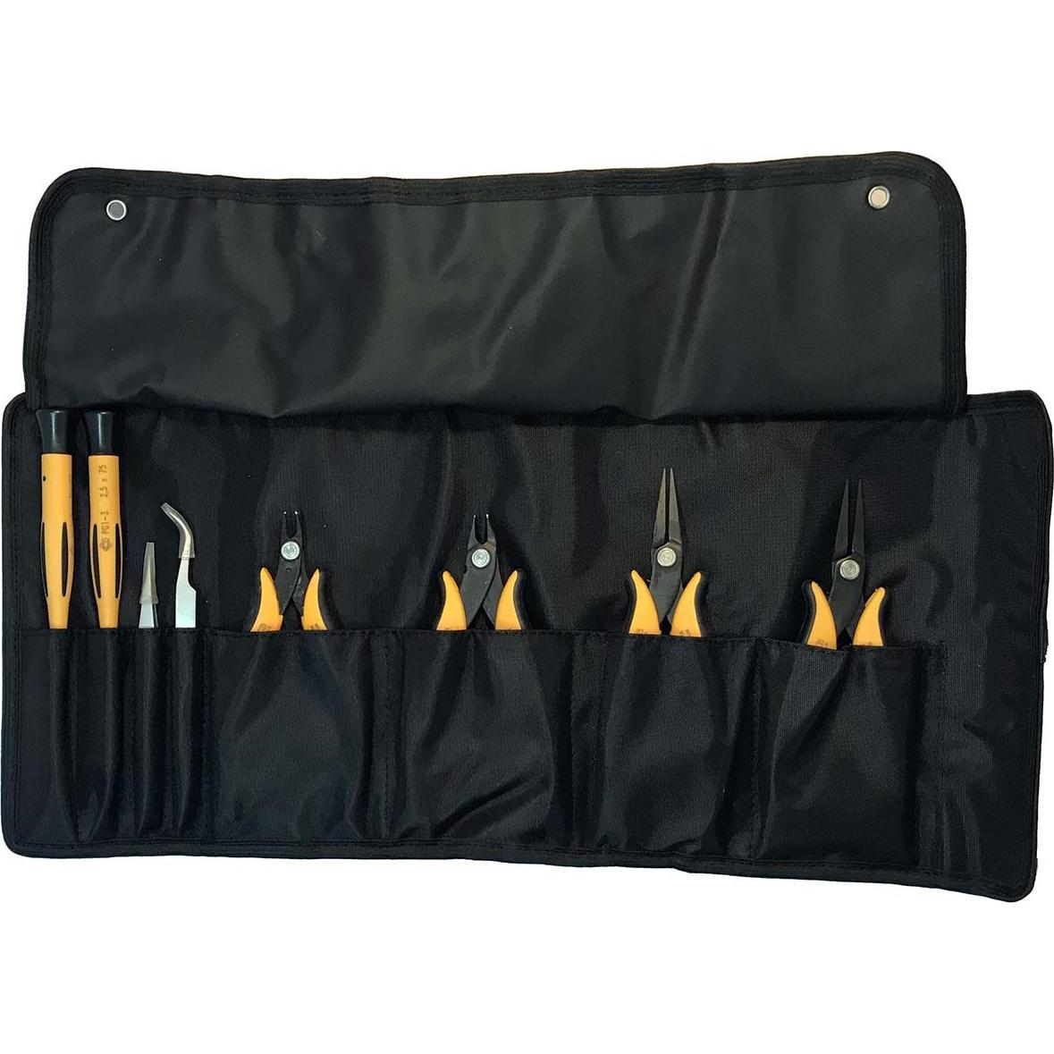 Piergiacomi, Schraubenzieher, Set mit 8 Stück verschiedenen Handwerkzeugen (2 Pinzetten, 2 Cutter, 2 Zangen und 2 Schr