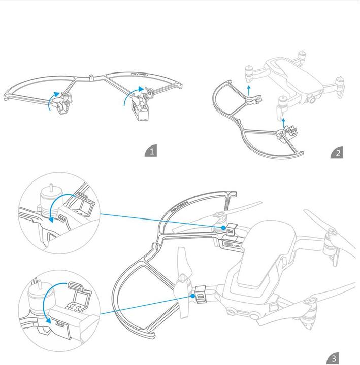 Produktbild Pgytech Mavic Air LED (Propeller Schutz, DJI Mavic Air)