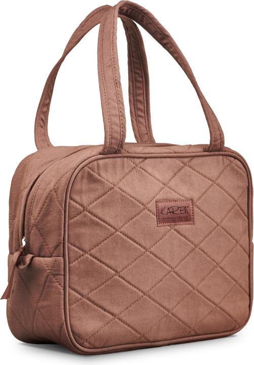 Produktbild Karen Toiletry bag with handle - Mocca quilt