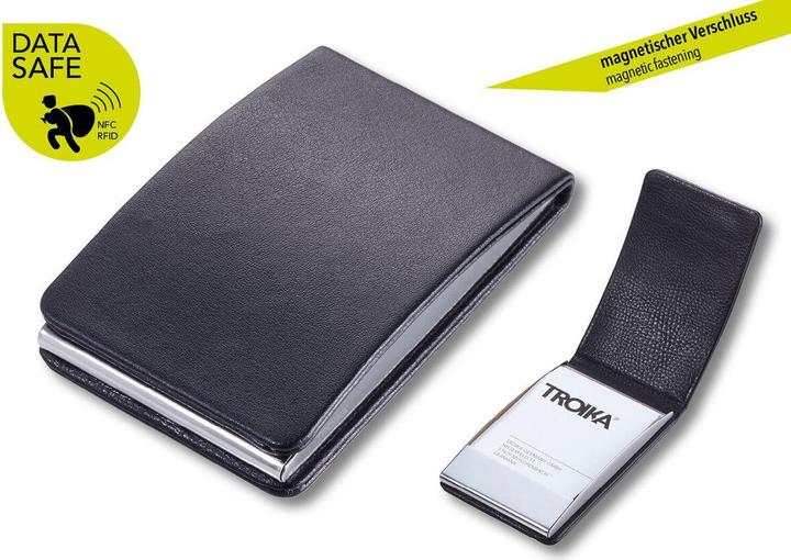 Actual product image Troika MIDNIGHT STYLE business card case, black