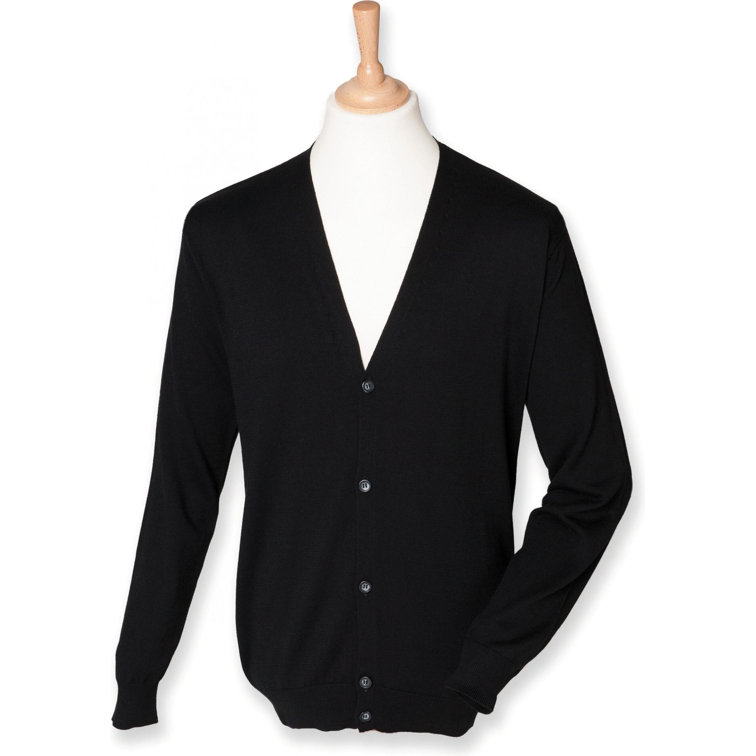 Henbury, Herren, Pullover, Strickjacke, Blau, (L)