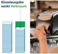 Actual product image Tork 15830 Xpressnap Fit Servietten für Xpressnap Fit Handtuchspender - Spenderserviette - Weiss (720 x)
