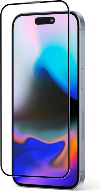 Actual product image Crong Antibacterial 3D armoured glass - 9H full adhesive tempered glass for iPhone 16 Pro Max + mounting (1 Piece, Apple iPhone 16 Pro Max)