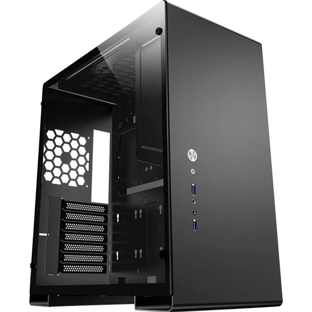Jonsbo U5 (ATX, mATX, Mini-ITX), PC Gehäuse, Schwarz, Transparent