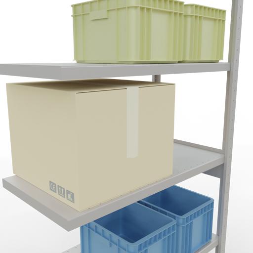 Actual product image Schulte Lagertechnik MULTIplus330 boltless bay system with length ledger