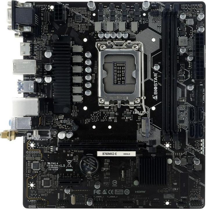 Produktbild Biostar B760MX2-E (LGA 1700, Intel B760, mATX)