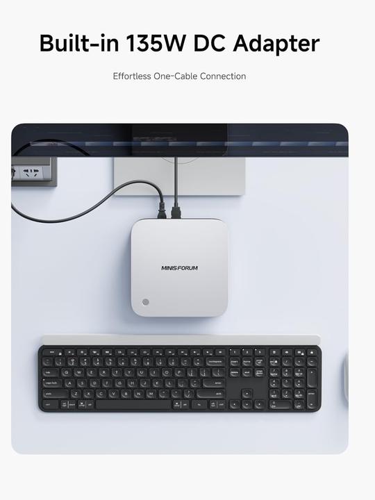 Immagine prodotto Minisforum AI X1 Pro Barebone Mini-PC mit Ryzen 12-Core-Prozessor (AMD Ryzen AI 9 HX 370)