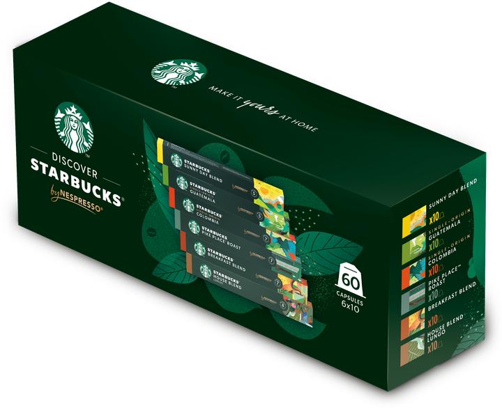 Starbucks Nespresso 6 varietà (60 x Porta.)
