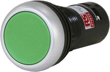 Actual product image Rs Pro Green 1 NO Spring Return Pushbutton