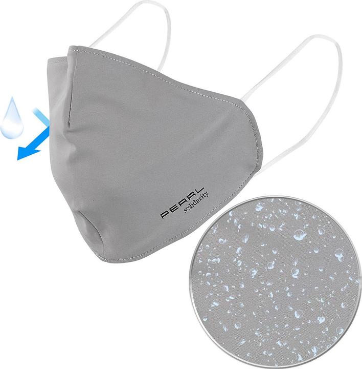 Actual product image Pearl Mouth-nose fabric mask with filter textile (1 x)