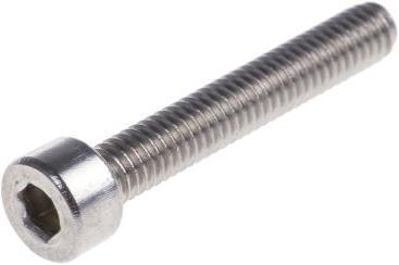 Produktbild RS PRO Schrauben Zylinderkopf rostfrei M4x25mm
