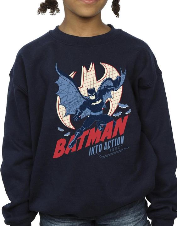 Produktbild Batman Into Action Sweatshirt Mädchen (140, 146)