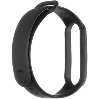 Source Siliconen band Mi Band 5/6 (Silicone), Horlogebandjes, Zwart