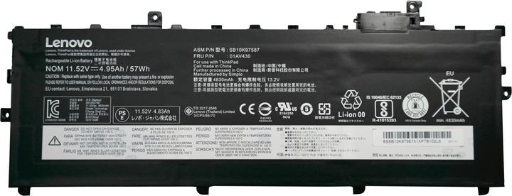 Immagine prodotto Lenovo FRU01AV430 (3 cubicoli, 4950 mAh)