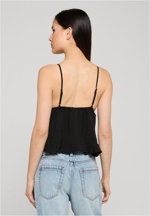 Produktbild Urban Classics Ladies Ruffled Structured Cami Top black S (S)