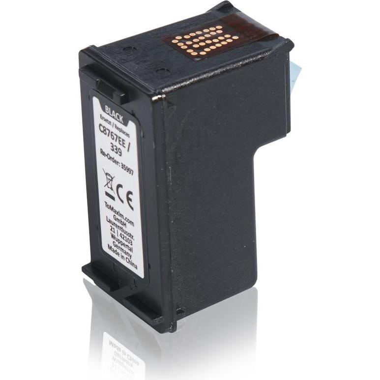 Inkadoo, Druckerpatrone, Druckerpatronen kompatibel zu HP C8767EE / 339 Druckkopfpatrone, schwarz Schwarz (BK)