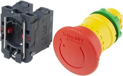 Produktbild Schneider Electric Emergency Stop Twist release Red 2NC