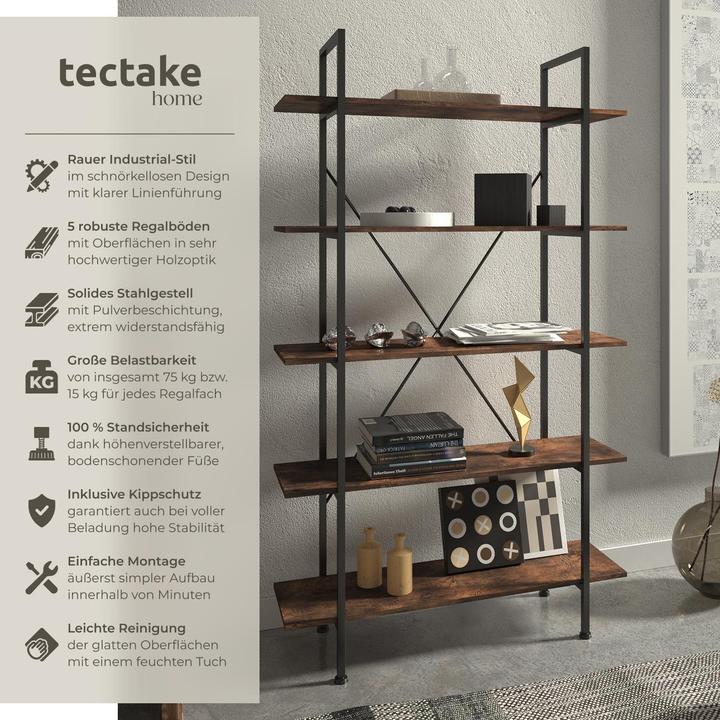 Produktbild tectake Glasgow (106 x 34.50 x 179.50 cm)