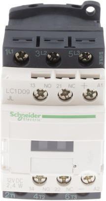 Actual product image Schneider Electric Contactor 3pole,3NO,12VDC,9A