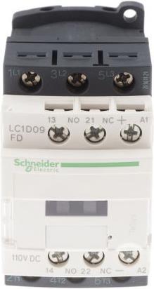 Produktbild Schneider Electric Schütz 3polig,3NO,110VDC,9A