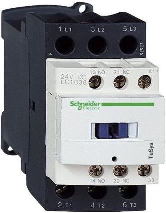 Produktbild Schneider Electric Schütz,3P,38A AC3 18,5kW1NO1NC Spl220Vdc