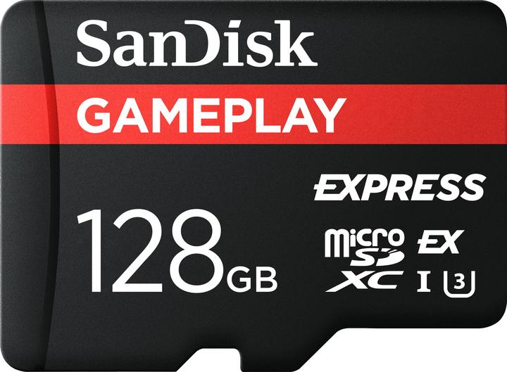 Produktbild SANDISK Express GamePlay microSDXC 128GB (128 GB, microSD Express, microSDXC, U3, UHS-I)