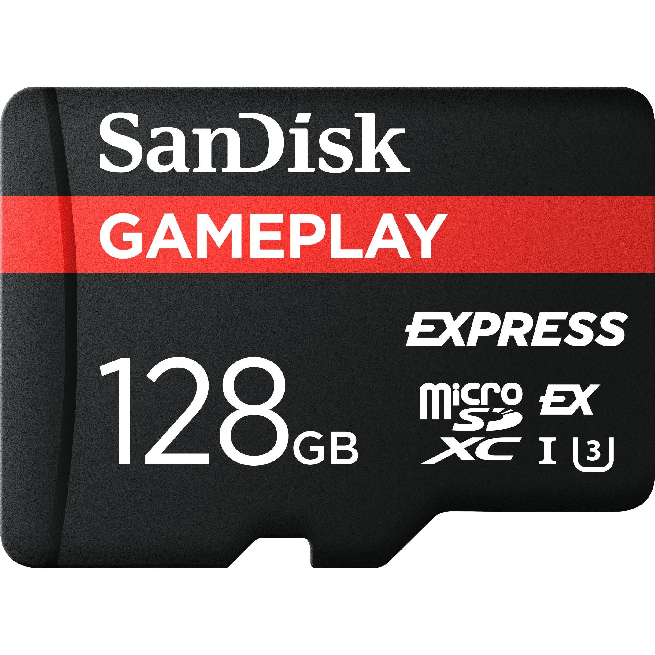Sandisk Nero Express Gameplay (128 Gb, Microsd, Microsd Express, Microsdxc, U3, Uhs-I), Scheda Di Memoria,