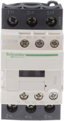 Produktbild Schneider Electric Schütz,3P,38A AC3 18,5kW1NO1NC Spl240Vdc
