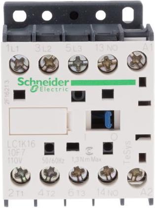 Produktbild Schneider Electric Schütz,Sp.3P,16A AC3 7,5kW 1NO AUX110Vac