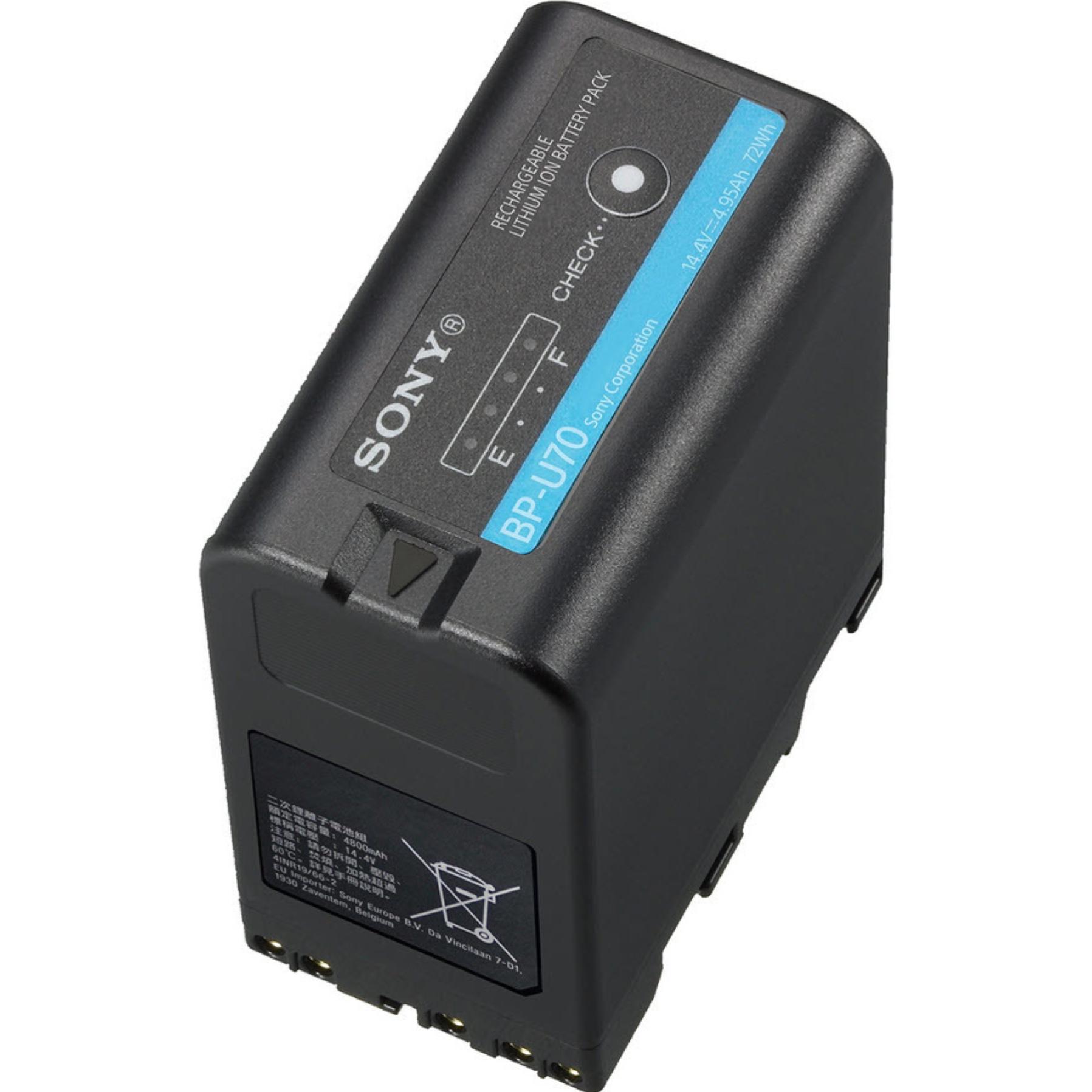 Sony BP-U70 (Akku), Kamera Stromversorgung, Schwarz