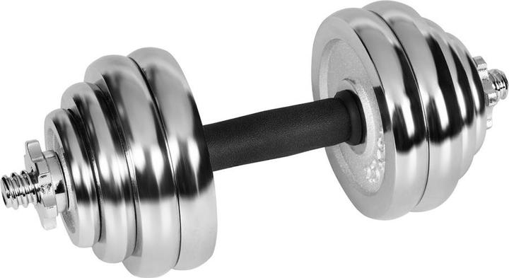 Image du produit Rebel ACTIVE Verchromte verstellbare Hanteln im Koffer 30 kg mit Langhantel