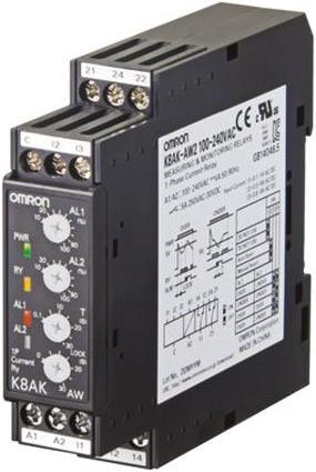 Produktbild Omron Industrial Automation Monitoring relay 22.5mm 2 to 500mA SPDT