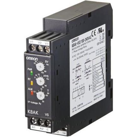 Omron Industrial Automation Relè di monitoraggio 22.5mm Monofase, Relais