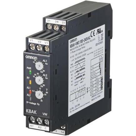 Omron Industrial Automation Monitoring relay 22.5mm Single phase, Relais