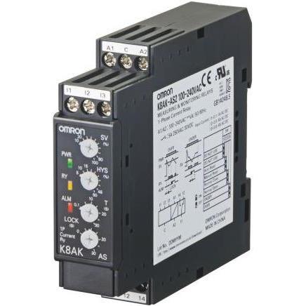 Omron Industrial Automation Relè di monitoraggio 22.5mm 10 a 200A SPDT, Relais