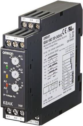 Produktbild Omron Industrial Automation Monitoring relay 22.5mm Single phase
