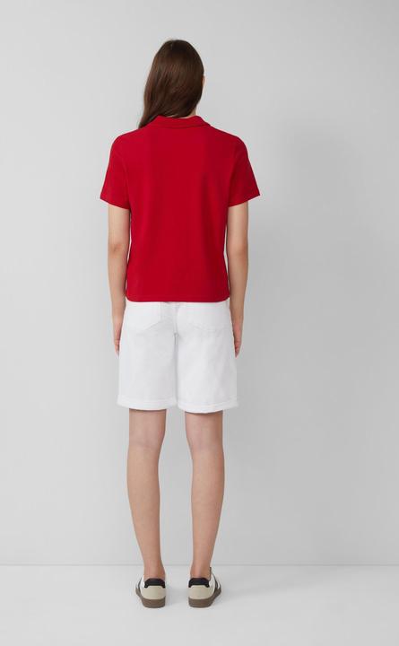 Produktbild S.Oliver Polo-Shirt Verkürztes Poloshirt aus Baumwollpiqué (46)