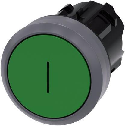 Produktbild Siemens Pushbutton, 22mm, round, green