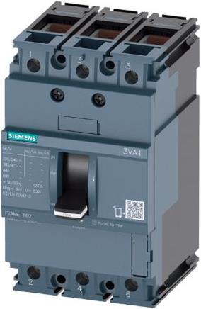 Produktbild Siemens Circuit breaker 3VA1 ICU=36kA 3pole