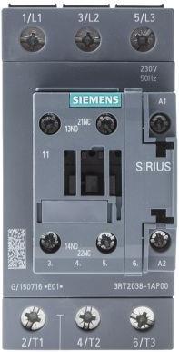 Produktbild Siemens Contactor AC3 37KW 1NO+1NC 230V 3P S2