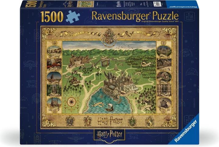 Ravensburger Puzzle 12000720 - Hogwarts Map - 1500 piece jigsaw puzzle for adults and children aged 14 and over (1500 pieces)