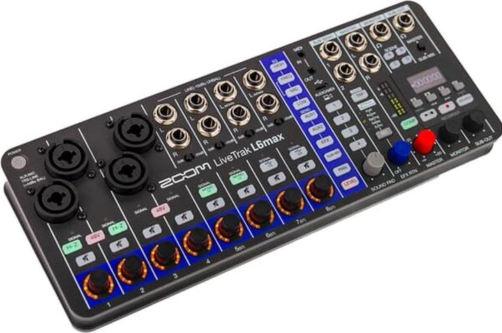 Zoom LiveTrak L6max (EMBARGO/EU) 12-Channel Mixer & Re. (Studio- and Livemixer)