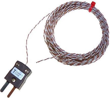 Produktbild RS PRO Type T IEC 0.315mm Thermocouple+Plug 1m